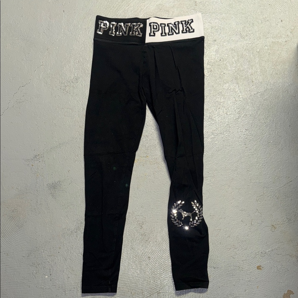 PINK Victoria's Secret Black Leggings